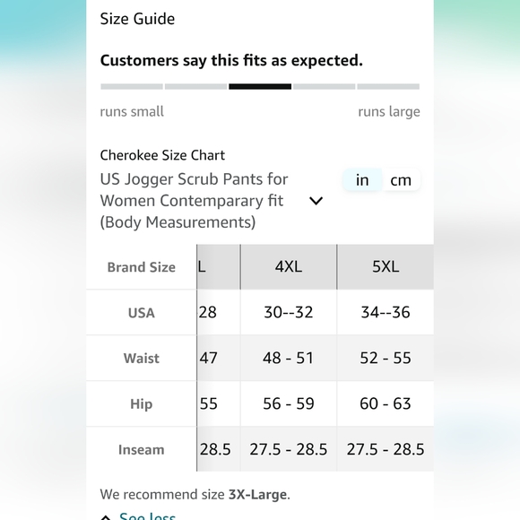 Cherokee Jogger Scrub Pants, 4x Women 4-Way Stretch, Mid Rise, Cargo Pocket - Picture 8 of 12